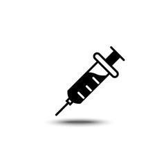 Fototapeta premium solid icon for Syringe,vector illustration