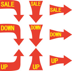 セールの矢印