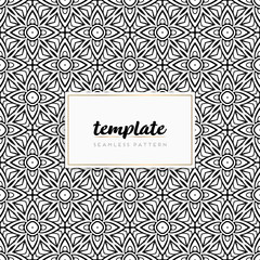 Colorful mandala seamless pattern vector