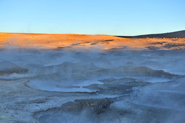 Unique landscapes and open spaces of Atacama desert.