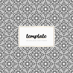 Colorful mandala seamless pattern vector