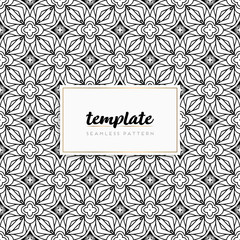 Colorful mandala seamless pattern vector