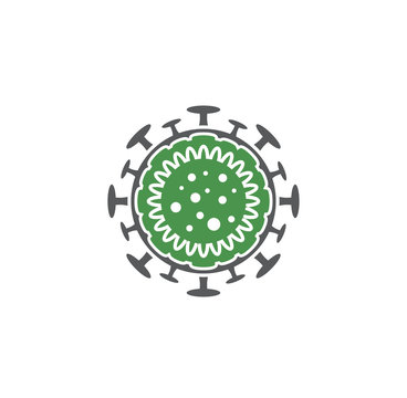 Coronavirus related icon on background for graphic and web design. Creative illustration concept symbol for web or mobile app