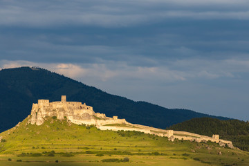 Fototapeta na wymiar Ruin of Spissky Castle in Slovakia