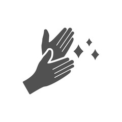 Cleaning gloves icon in flat style.Vector illustration.