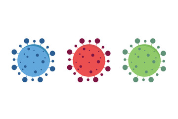 Covid-19 Coronavirus icon vector virus illustration Emoji