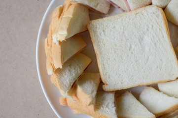 bread food on wooden table