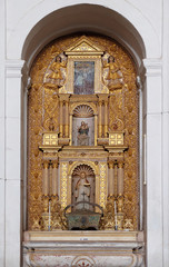 St. Anne's Altar at Se cathedral dedicated to Catherine of Alexandria, Old Goa, Goa, India