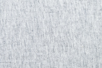 Close up shot to see the detail of heather grey knitted fabric made of synthetic fibres background. abstract wallpaper clothing or soft textile with copy space for text.