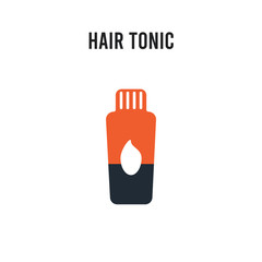 hair tonic vector icon on white background. Red and black colored hair tonic icon. Simple element illustration sign symbol EPS