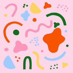 illustration vector EPS print abstract modern art plant botanical garden scandinavian nordic design setyle good for fashion or textile or cover or background or other