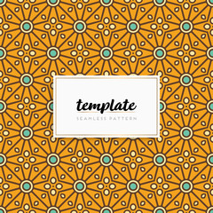 Colorful mandala seamless pattern vector