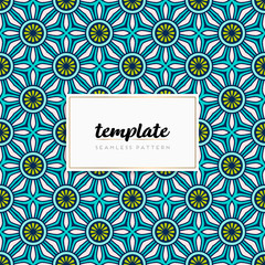 Colorful mandala seamless pattern vector