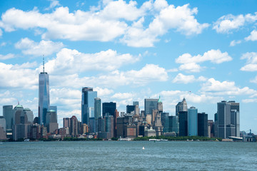 Fototapeta na wymiar View of Manhattan from Ellis Island