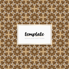 Colorful mandala seamless pattern vector