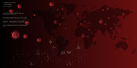 Coronavirus or Covid-19, the most dangerous new virus species Influenza Outbreak Affecting everyone including public health, transportation systems, businesses, medical concepts, epidemic