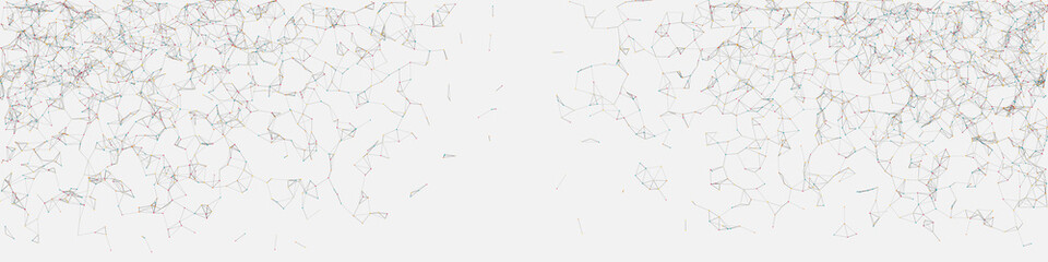 Fototapeta premium Network Mesh Random Procedural Art background illustration