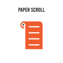 paper Scroll vector icon on white background. Red and black colored paper Scroll icon. Simple element illustration sign symbol EPS