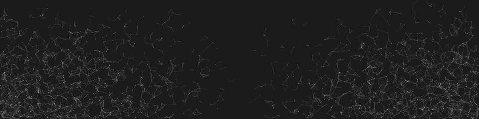 Fototapeta premium Network Mesh Random Procedural Art background illustration