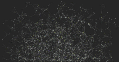 Network Mesh Random Procedural Art background illustration