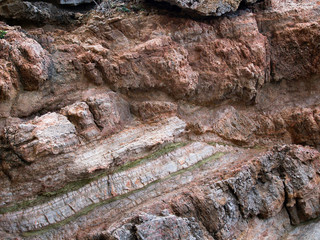 red rock strata