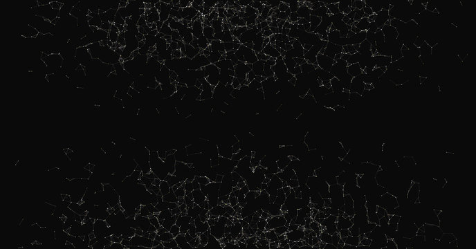 Network Mesh Random Procedural Art background illustration
