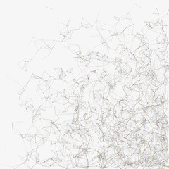 Network Mesh Random Procedural Art background illustration