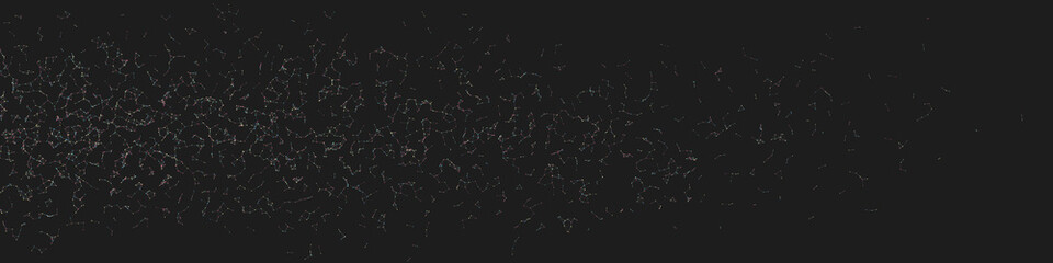 Network Mesh Random Procedural Art background illustration