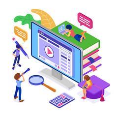 Online distance education from home