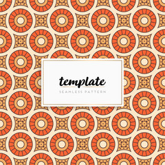 Colorful mandala seamless pattern vector