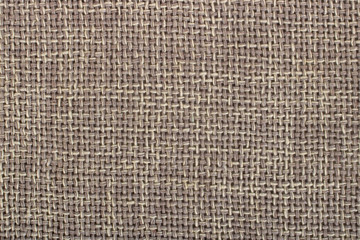 Texture brown canvas fabric as background, sack texture
