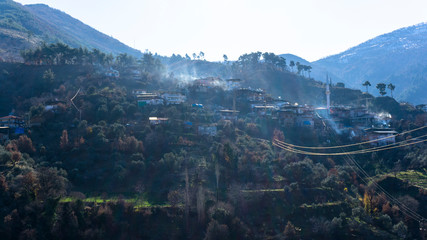 turkish village view at smoky hill