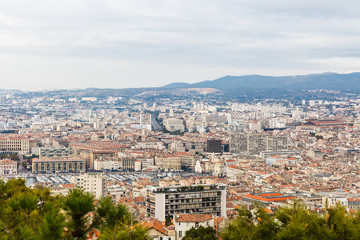 Fototapeta na wymiar Streets of Marseille, Panoramas of Marseille