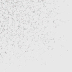 Network Mesh Random Procedural Art background illustration