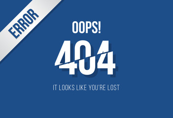 404 Error, Page not found template, Website maintenance error