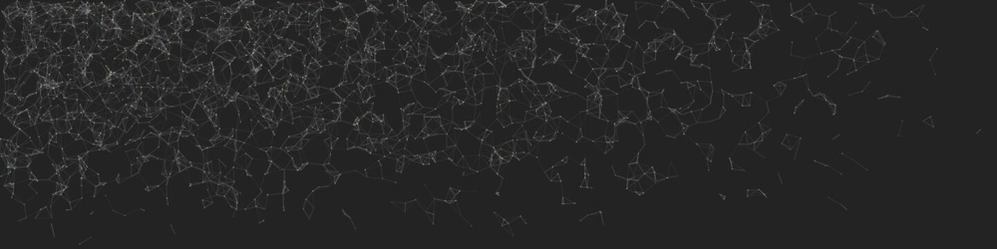 Network Mesh Random Procedural Art background illustration