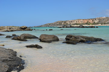 Plage d'Élafonissi en Crête
