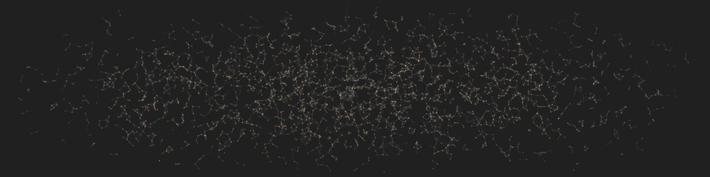 Network Mesh Random Procedural Art background illustration