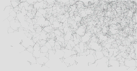 Network Mesh Random Procedural Art background illustration