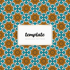 Colorful mandala seamless pattern vector