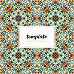 Colorful mandala seamless pattern vector