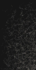 Naklejka premium Network Mesh Random Procedural Art background illustration