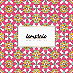 Colorful mandala seamless pattern vector