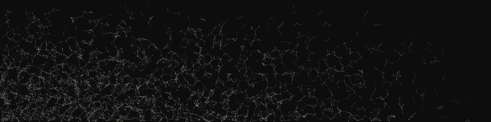 Network Mesh Random Procedural Art background illustration