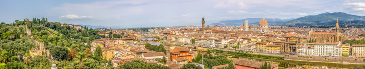 Fototapeta na wymiar Panoramic view of Firenze