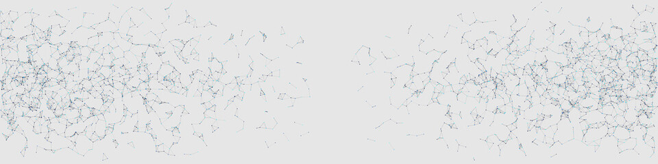 Network Mesh Random Procedural Art background illustration