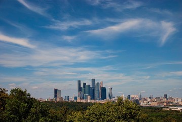 Fototapeta na wymiar Moscow skyline, Russia