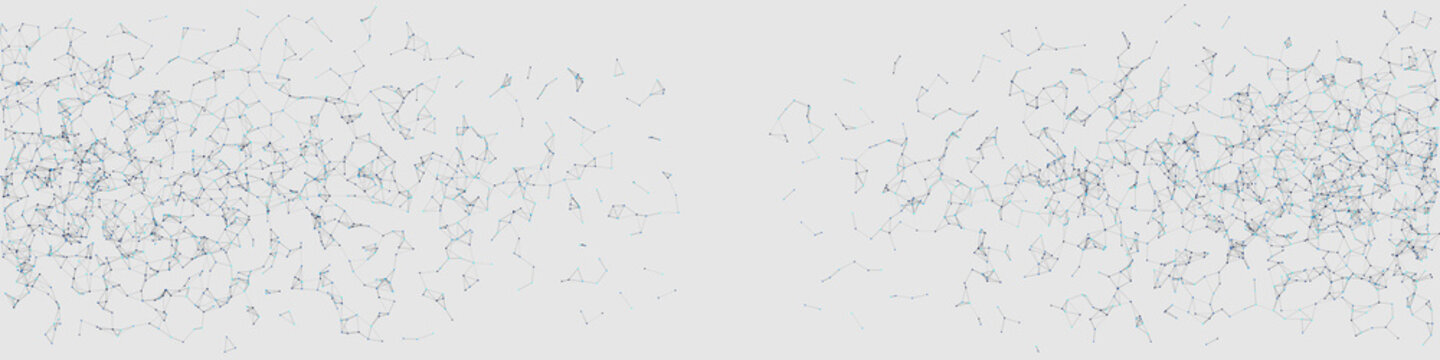 Network Mesh Random Procedural Art background illustration