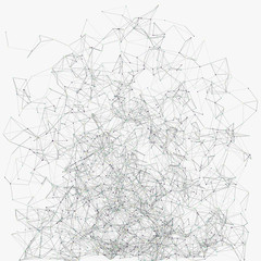 Network Mesh Random Procedural Art background illustration