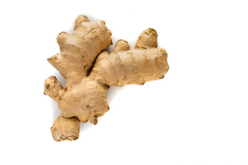 Ginger on white background